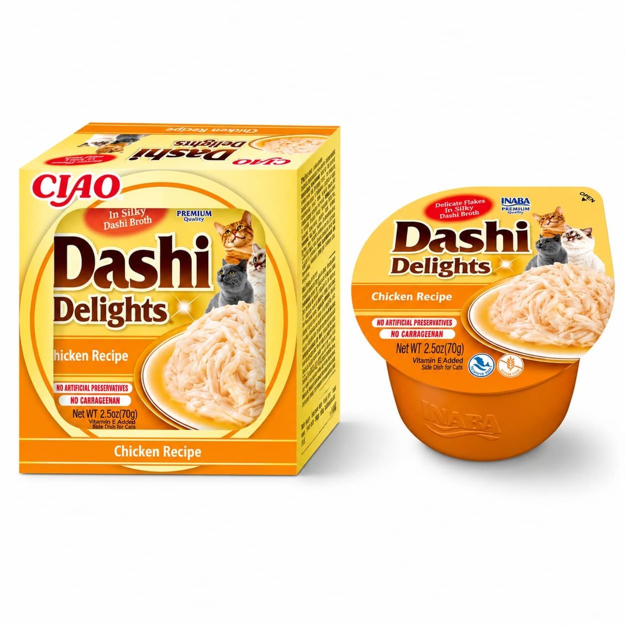 Dashi Delights Chicken konservi kaķiem ar vistu buljonā 70 g