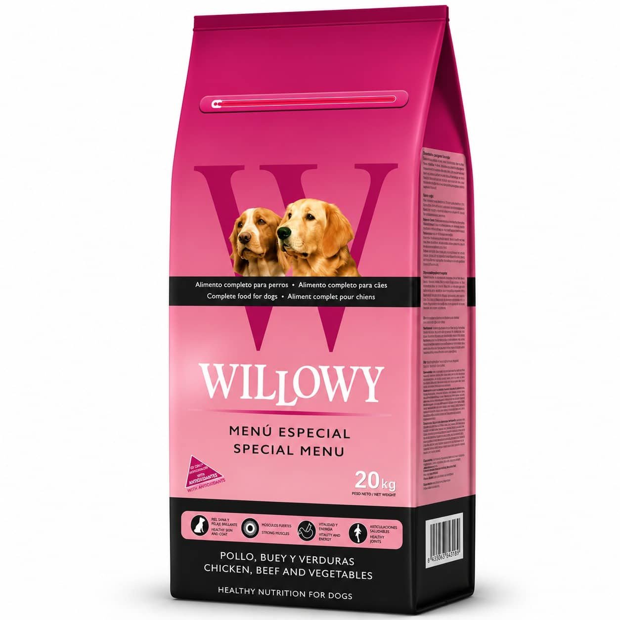 Willowy Dog Special Menu suņu barība ar vistu un liellopu 20 kg