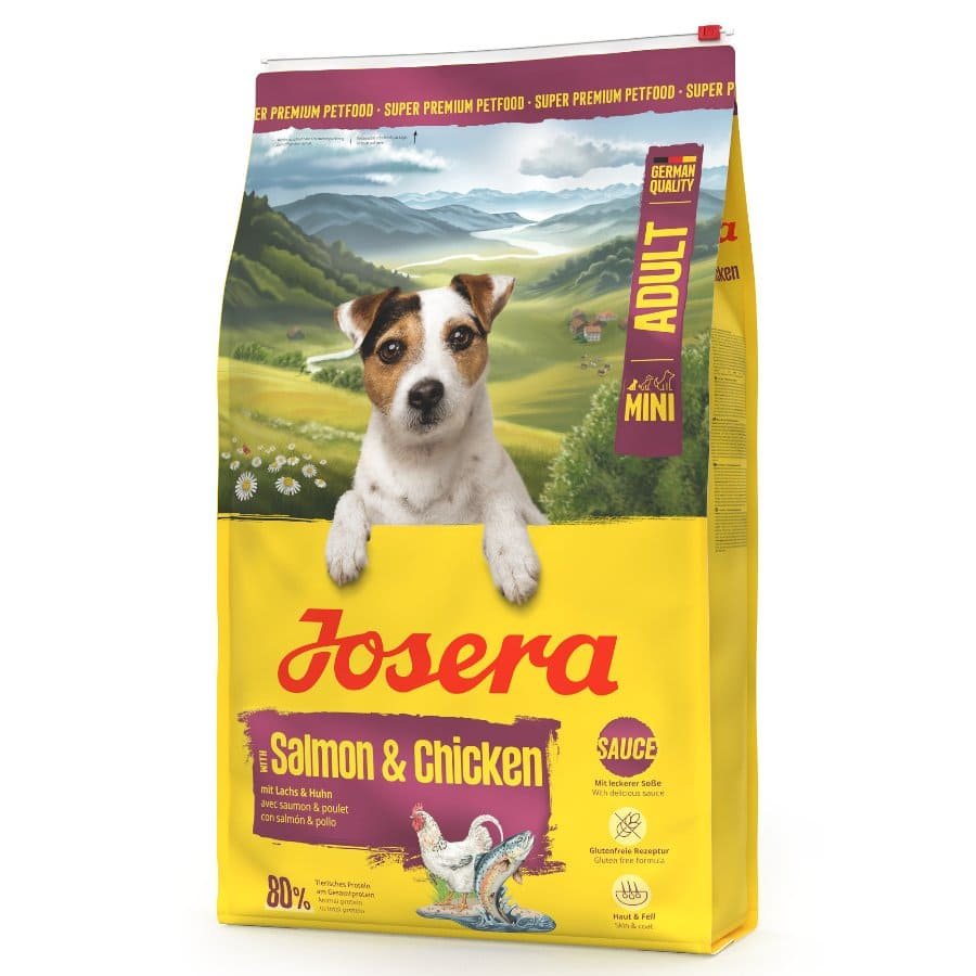 Josera Mini Adult Salmon & Chicken suņu barība mazajām šķirnēm ar vistu un lasi 10 kg