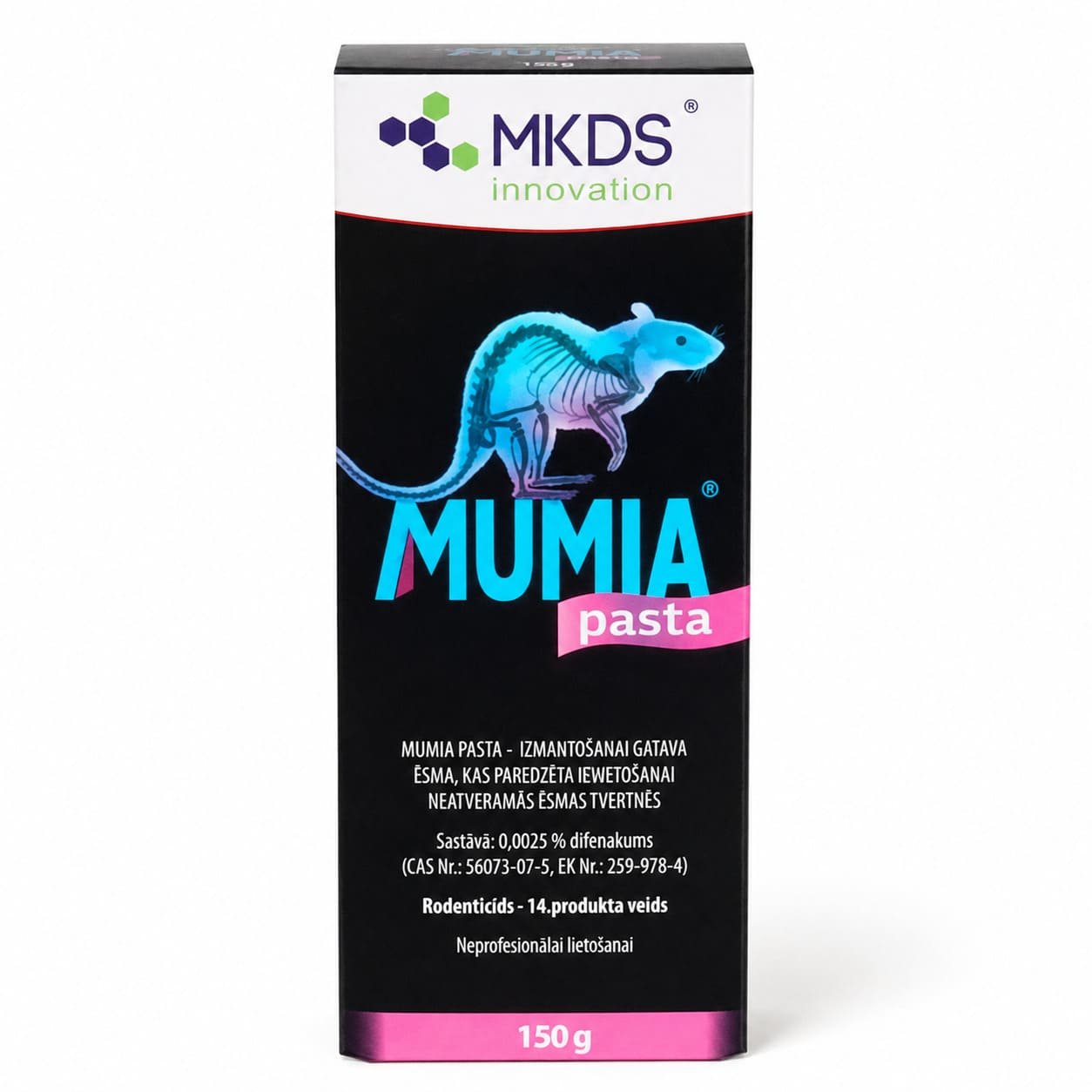 Mumia pasta žurku inde peļu un žurku apkarošanai 150 g