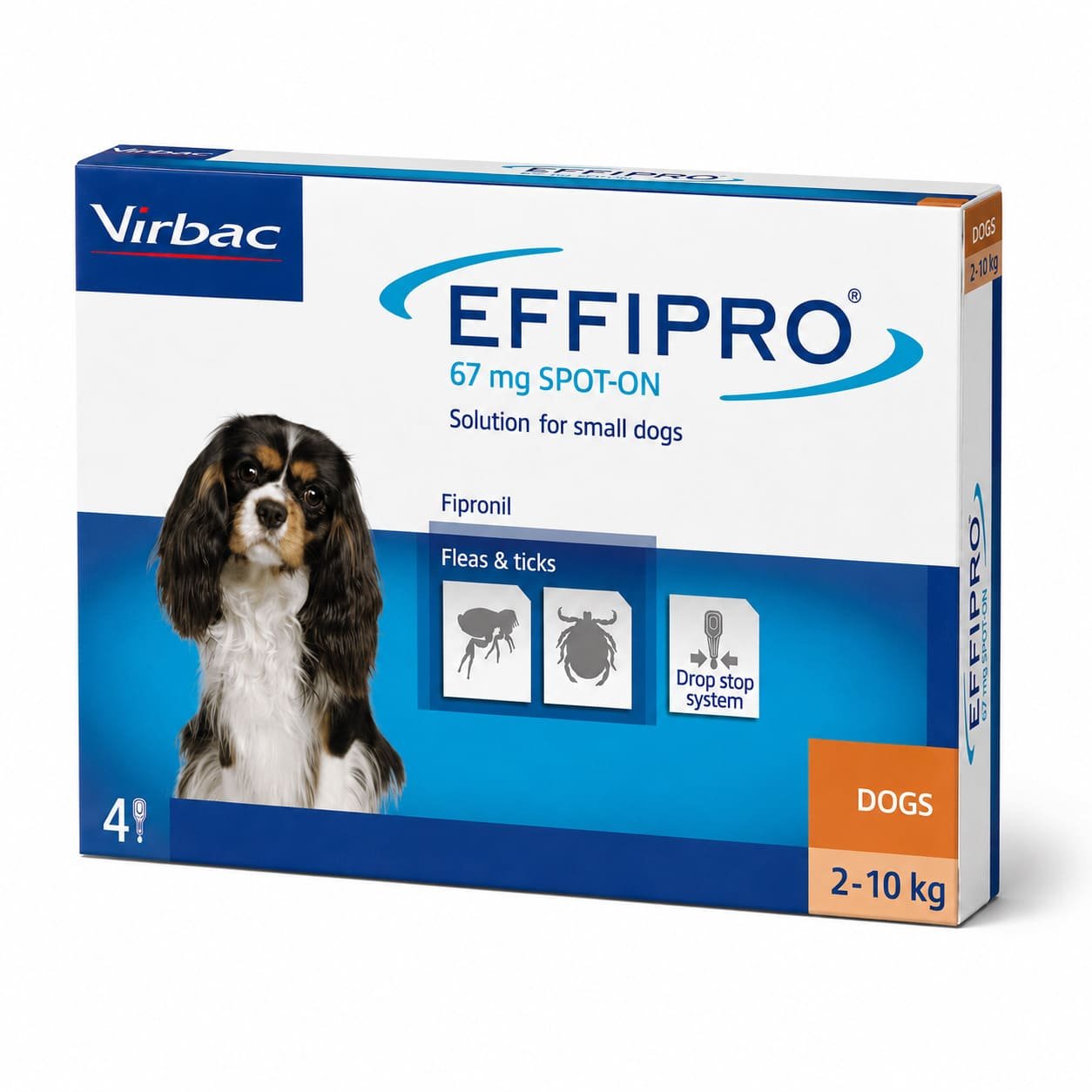Effipro pretblusu un pretērču pilieni suņiem 2–10 kg 67 mg N4