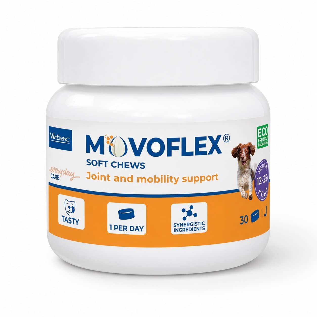 Virbac Movoflex M tabletes locītavām suņiem 15–35 kg N30
