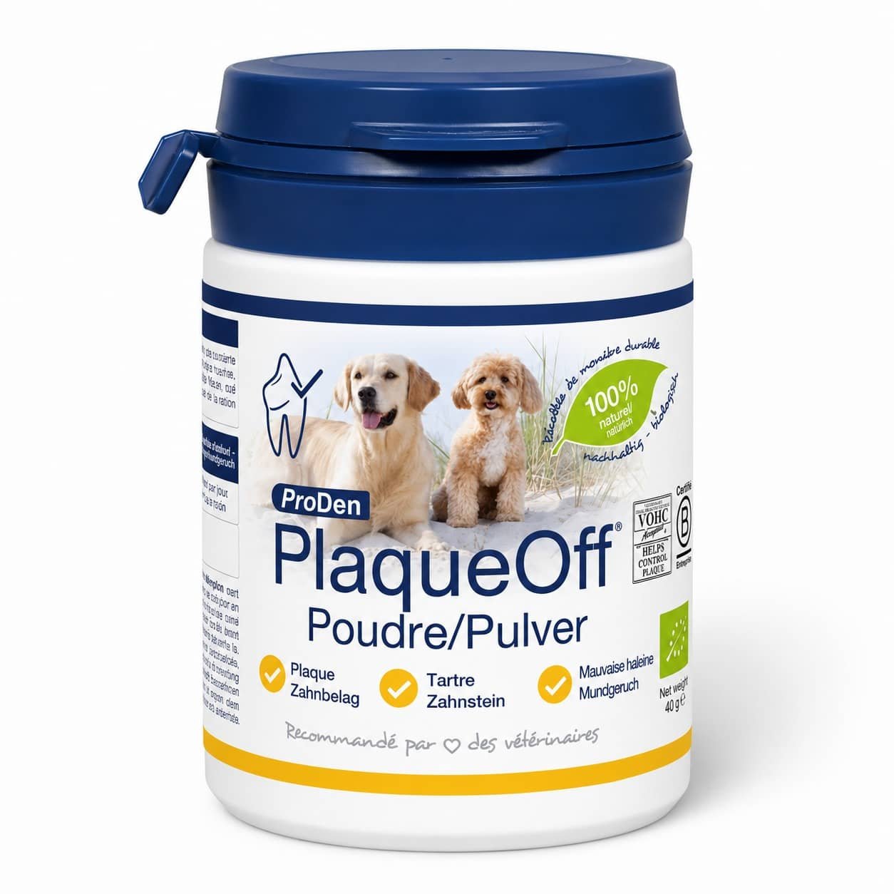 PlaqueOff zobu pulveris suņiem 40 g