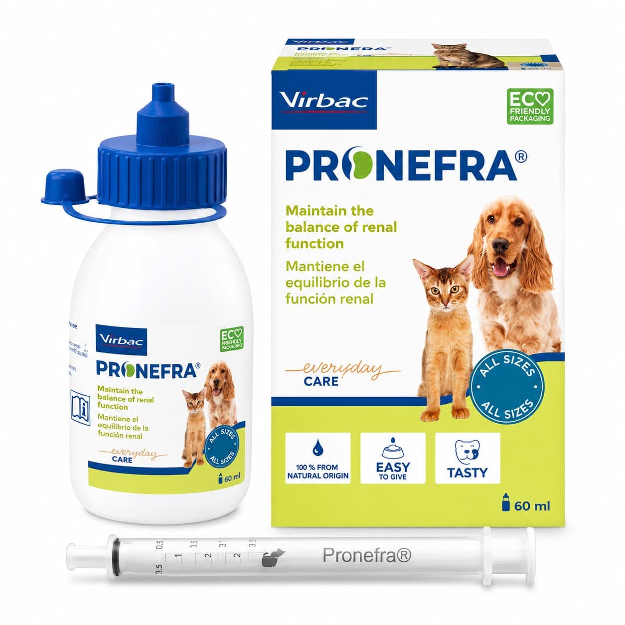 Virbac Pronefra suspensija nieru veselībai suņiem un kaķiem 60 ml