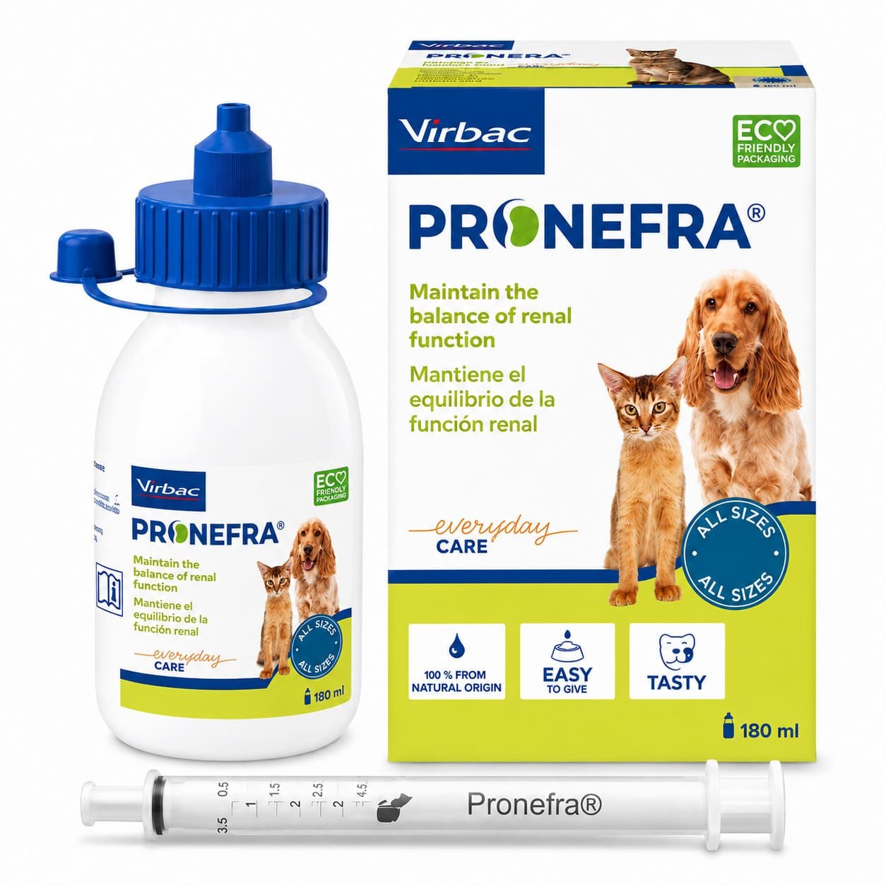 Virbac Pronefra suspensija nieru veselībai suņiem un kaķiem 180 ml