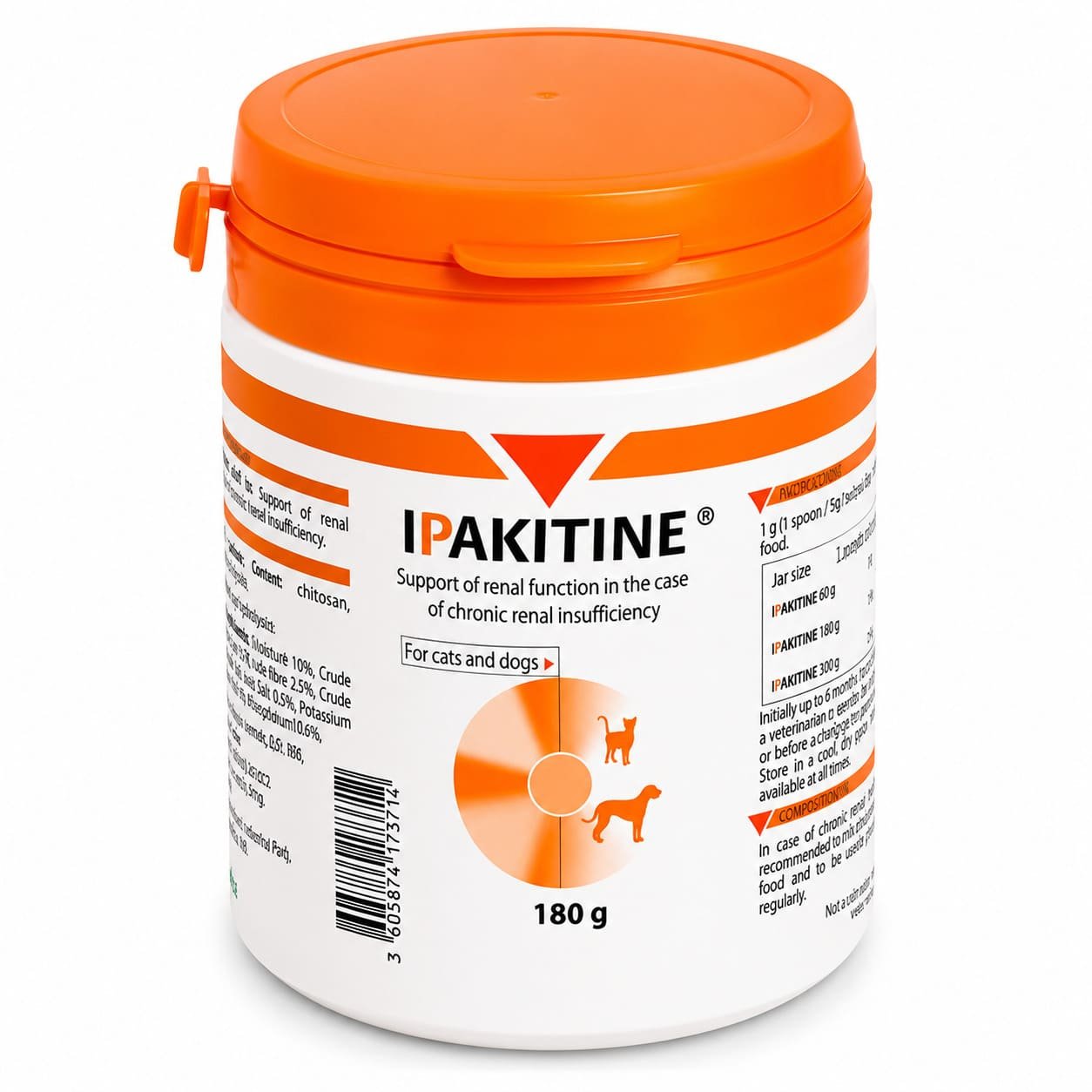Ipakitine pulveris nierēm suņiem un kaķiem 180 g