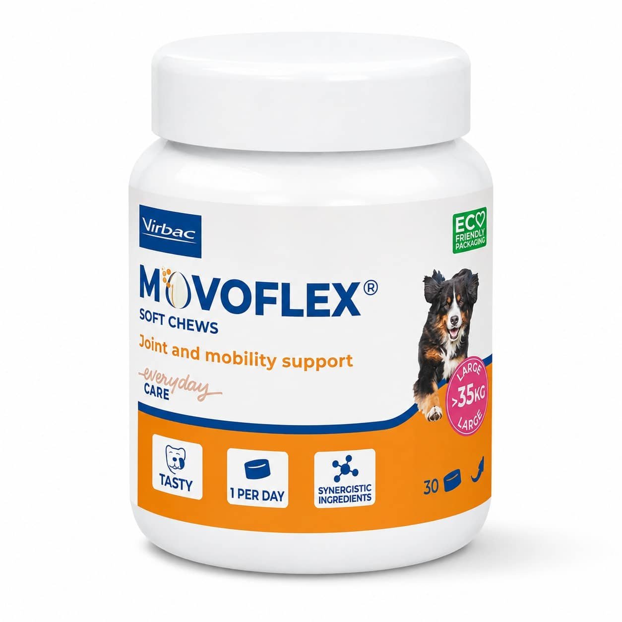 Virbac Movoflex L tabletes locītavām suņiem virs 35 kg N30