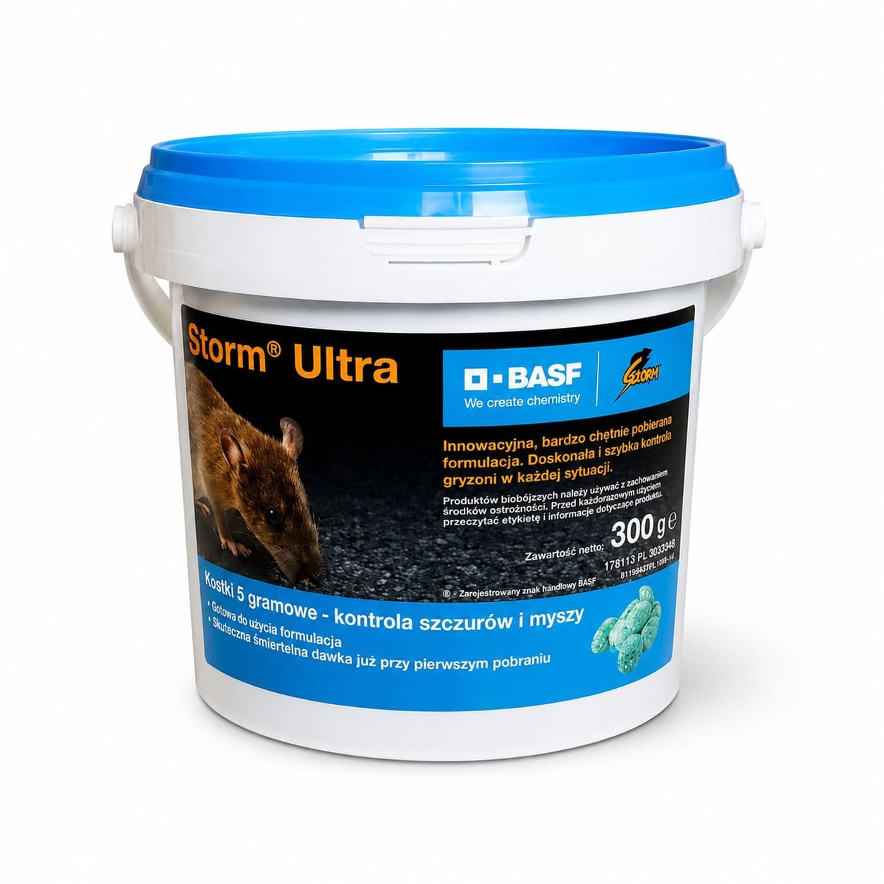 Storm Ultra žurku inde peļu un žurku apkarošanai 300 g