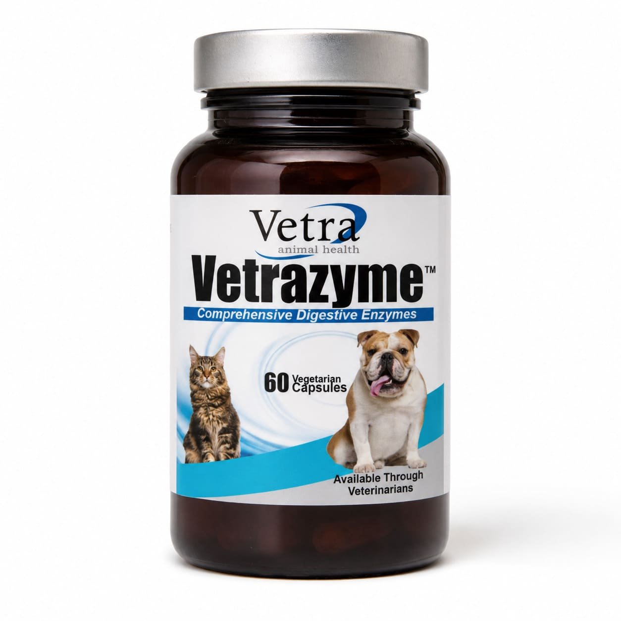 Vetra Vetrazyme kapsulas enzīmi gremošanai suņiem un kaķiem N60