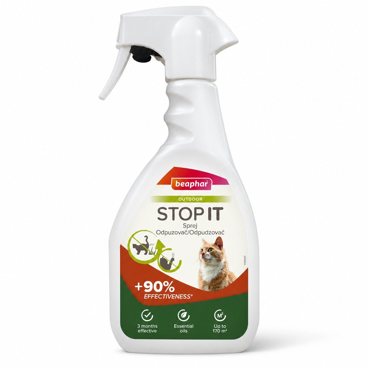 Beaphar Stop It Outdoor atbaidīšanas sprejs suņiem un kaķiem ārpus telpām 500 ml