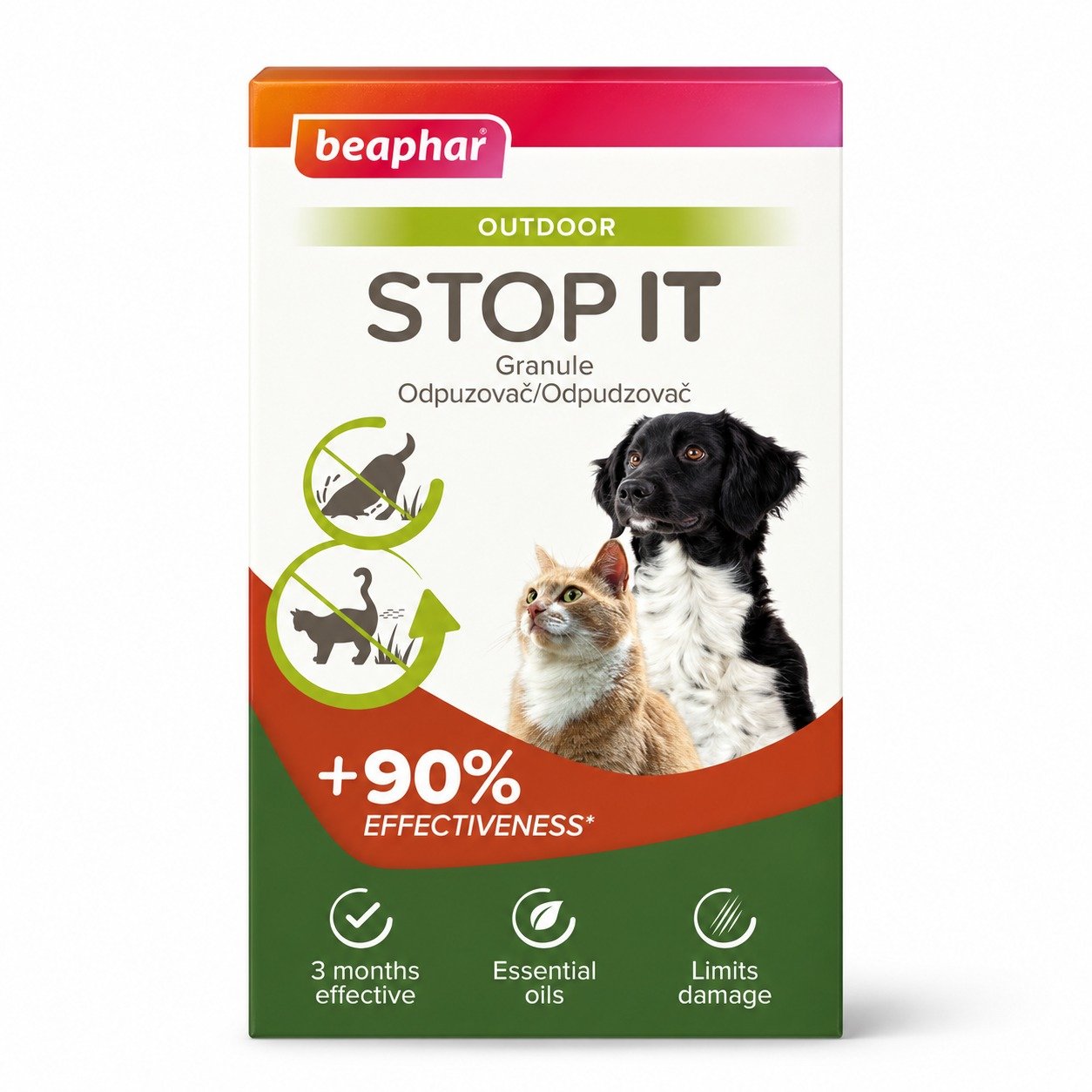 Beaphar Stop It Outdoor Granulate atbaidīšanas granulas suņiem un kaķiem dārzam 400 g