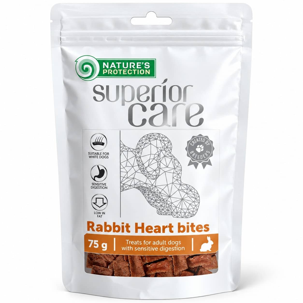 Nature's Protection Superior Care Rabbit Heart gardums suņiem ar truša sirsniņām 75 g