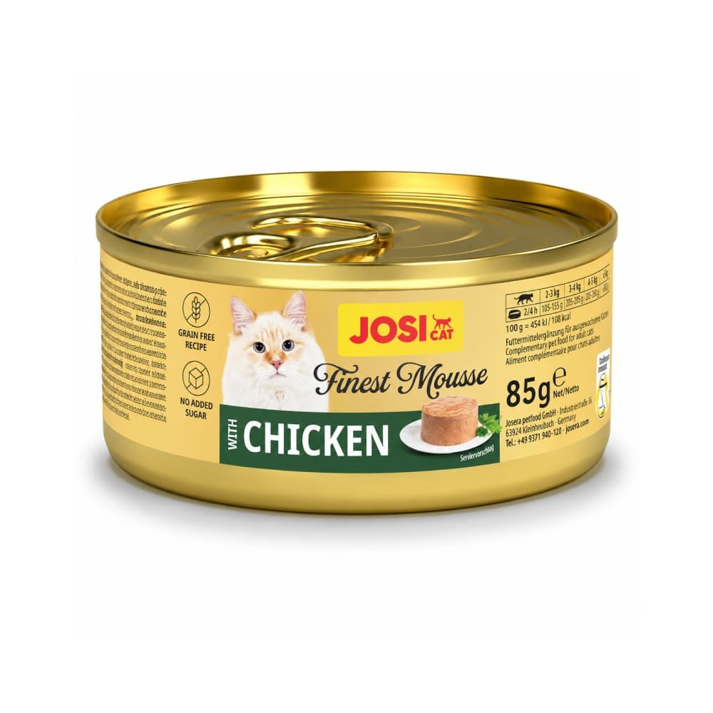 Josera JosiCat Finest Mousse Chicken konservi kaķiem ar vistu 85 g