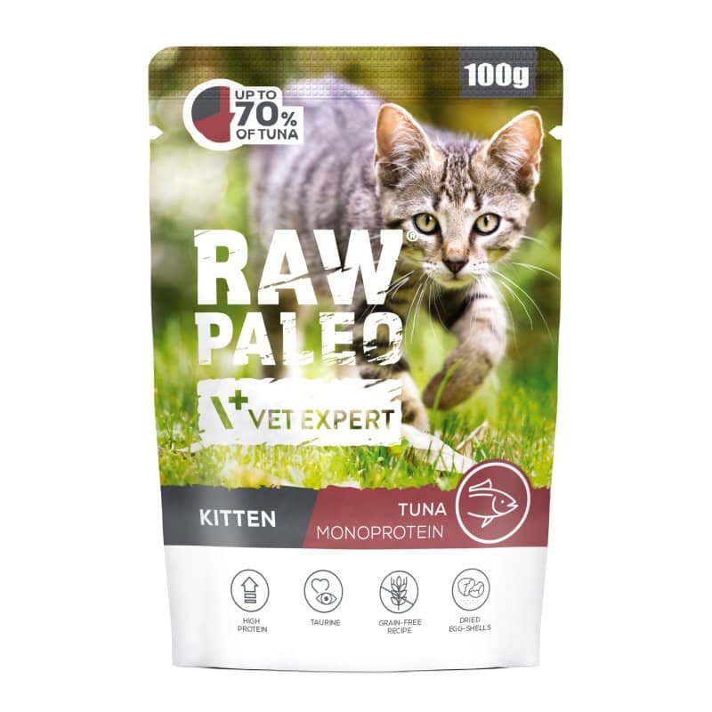 Raw Paleo Kitten Tuna konservi kaķēniem ar tunci 100 g