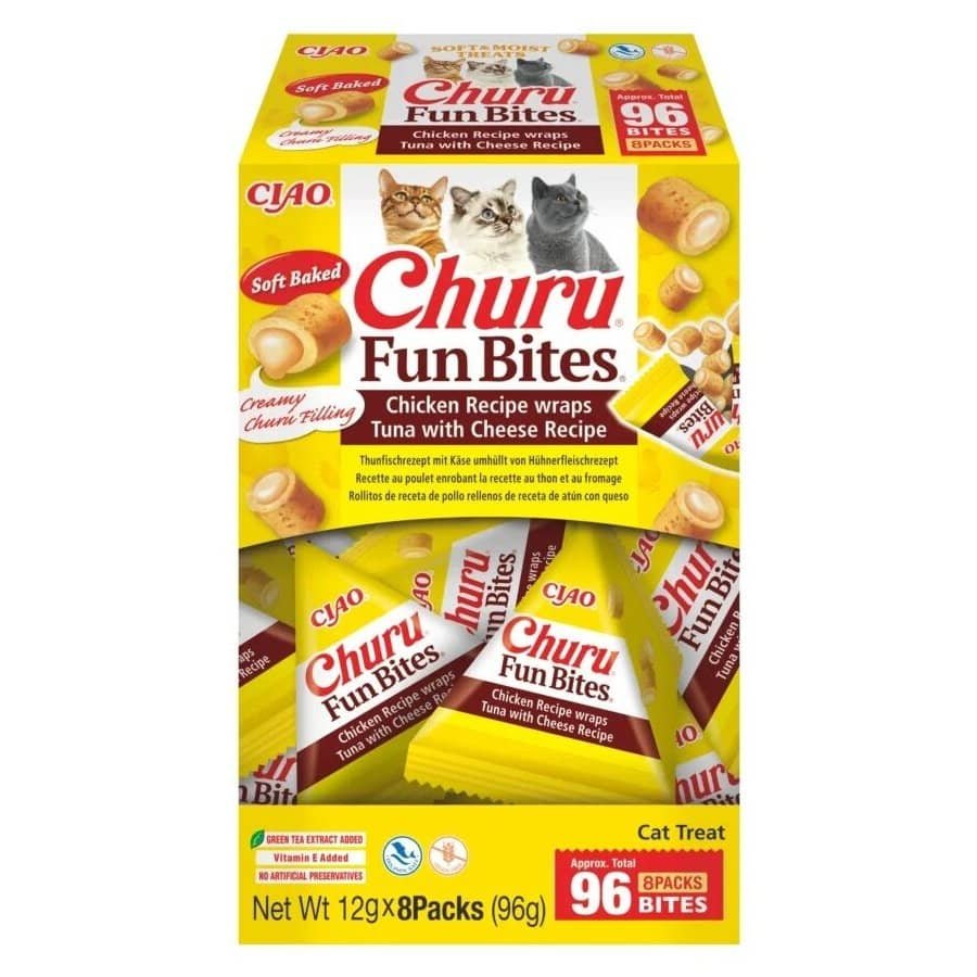 Churu Cat Fun Bites gardums kaķiem ar vistu un sieru 12 g N8
