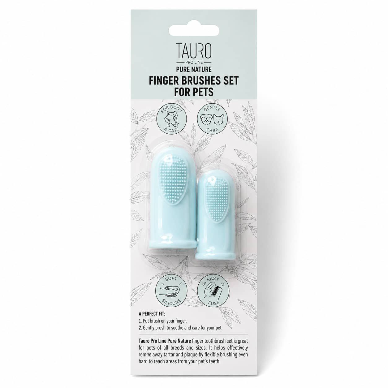 Tauro Pro Line Finger Brushes silikona zobu birste suņiem N2