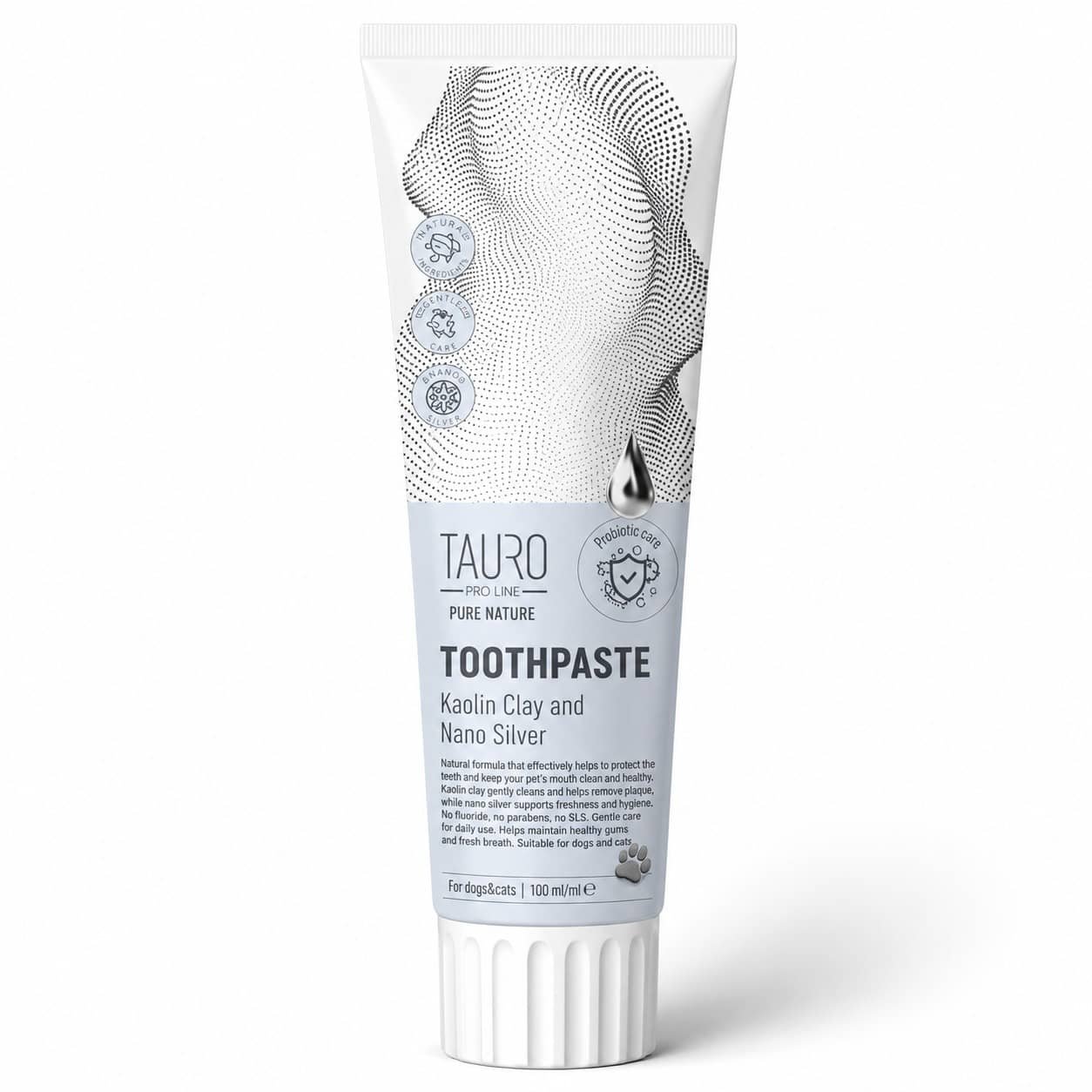 Tauro Pro Line Nano Silver zobu pasta suņiem un kaķiem 100 g
