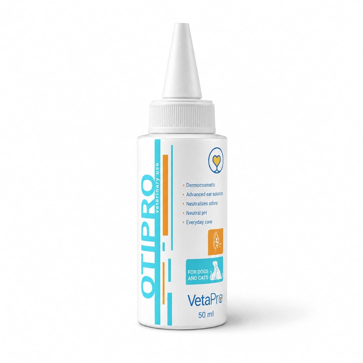 VetaPro OtiPro ausu tīrīšanas līdzeklis suņiem un kaķiem 50 ml
