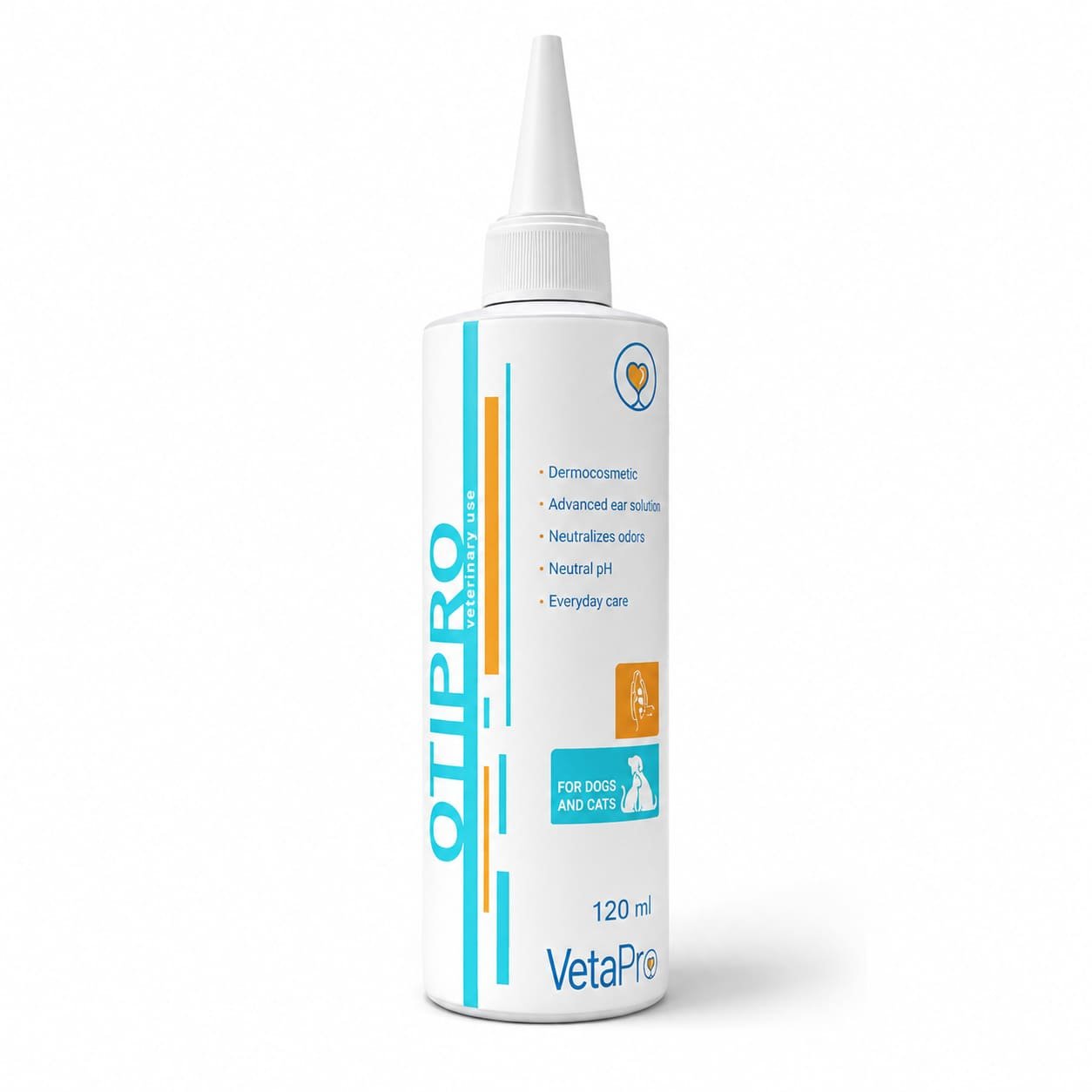 VetaPro OtiPro ausu tīrīšanas līdzeklis suņiem un kaķiem 120 ml