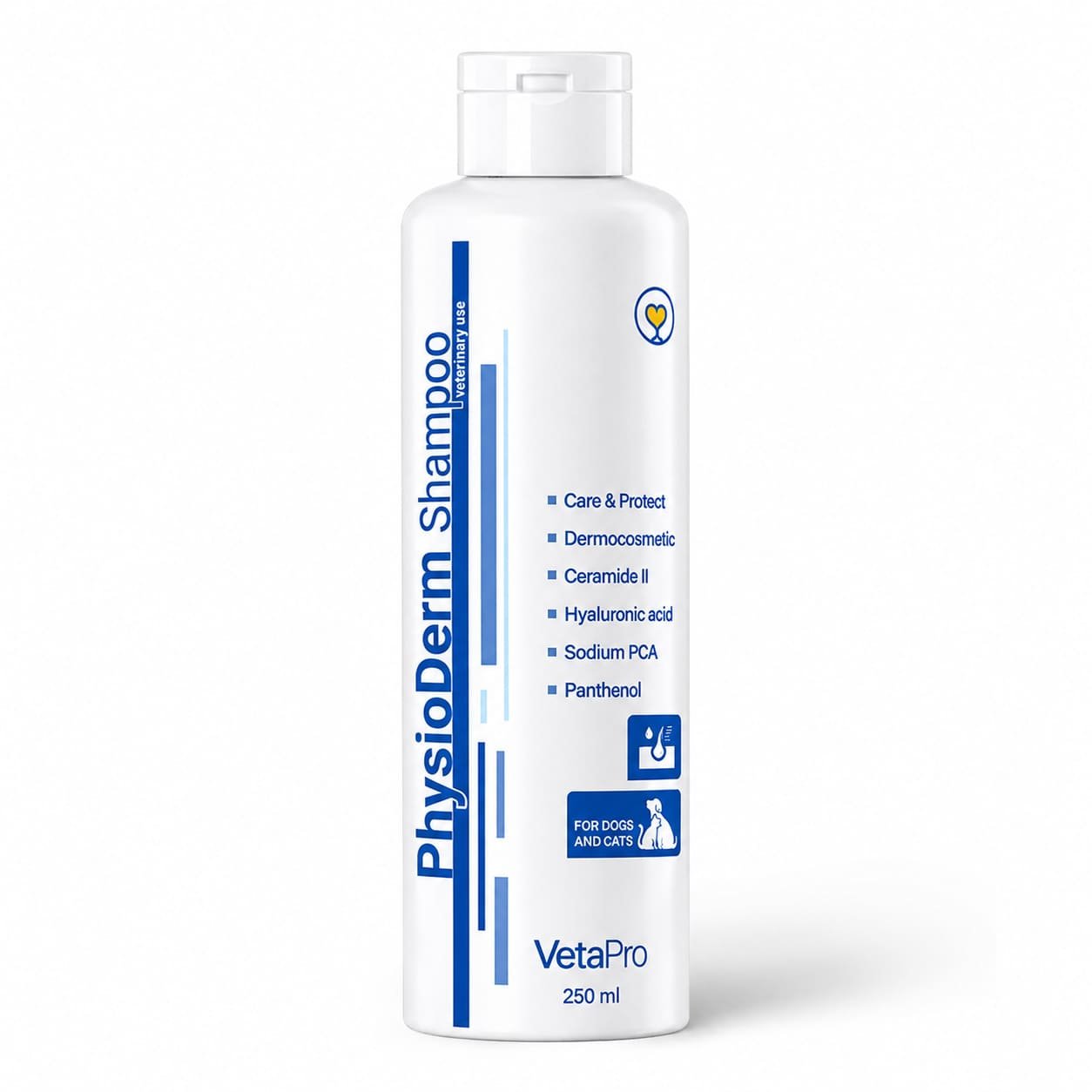 VetaPro PhysioDerm ikdienas šampūns suņiem un kaķiem 250 ml