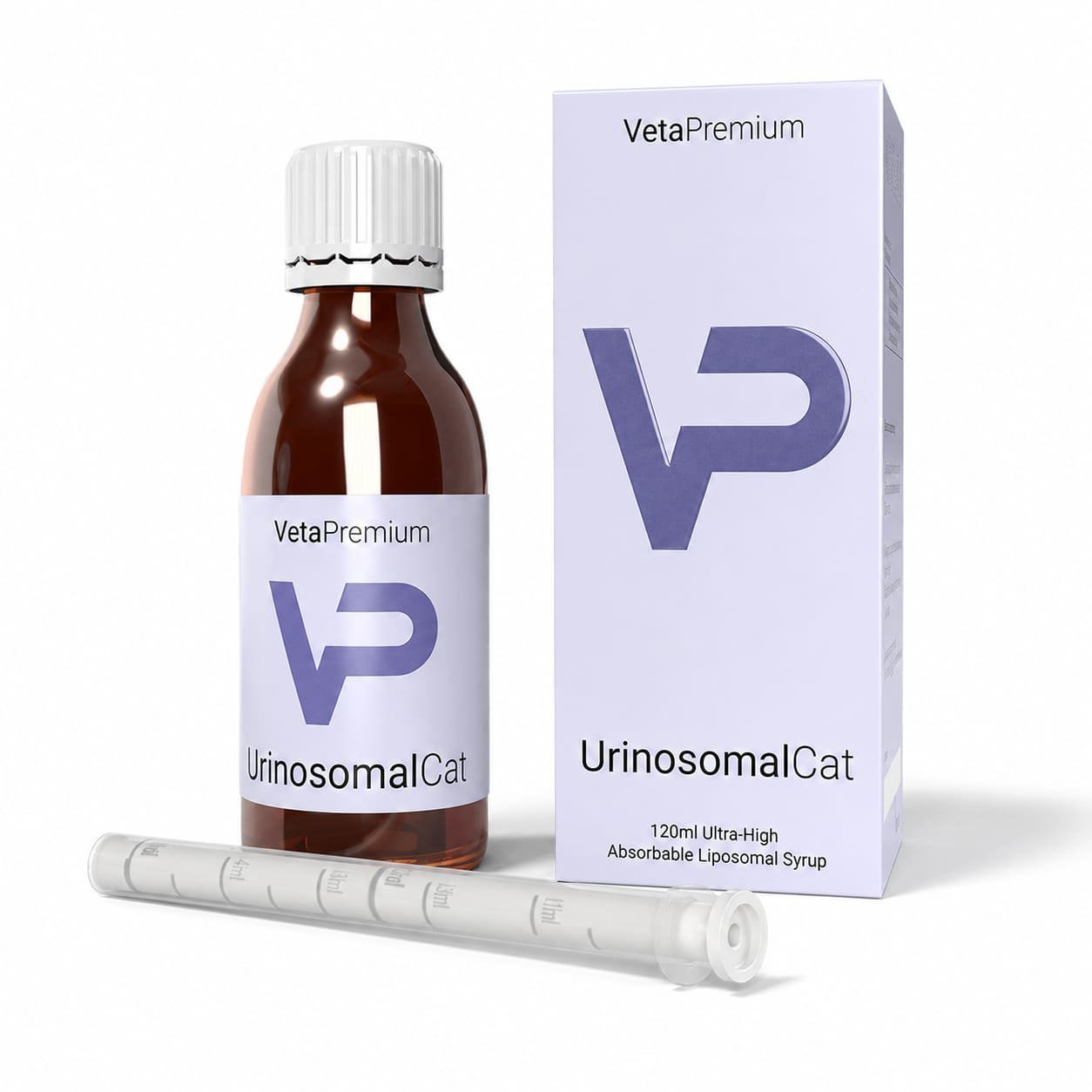 VetaPro Urinosomal Cat liposomāls sīrups urīnpūslim kaķiem 120 ml