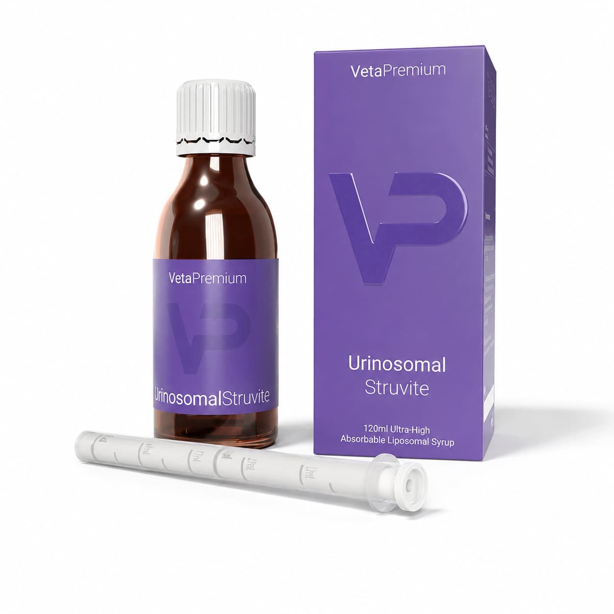 VetaPro Urinosomal Struvite liposomāls sīrups struvītu kontrolei suņiem un kaķiem 120 ml