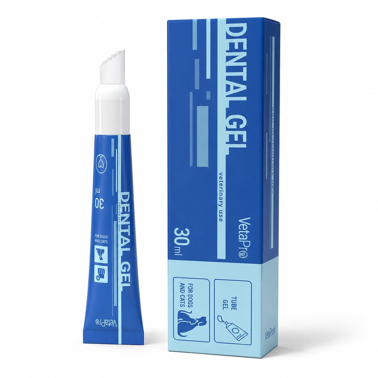 VetaPro Dental Gel zobu un smaganu kopšanas gēls suņiem un kaķiem 30 ml