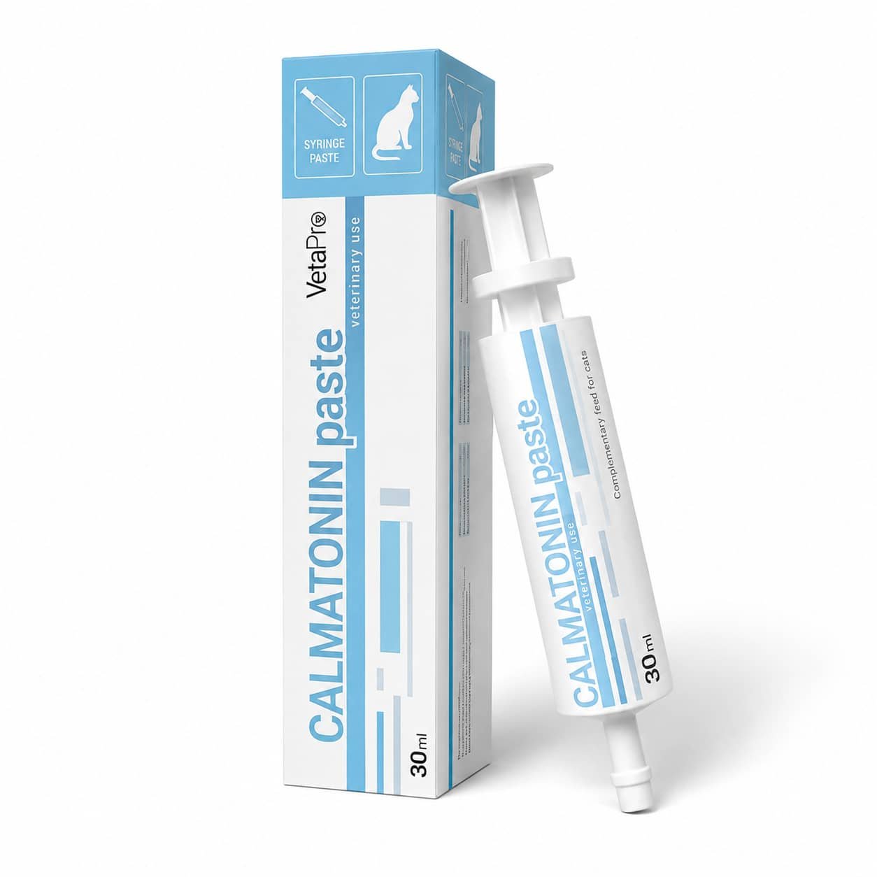 VetaPro Calmatonin Cat nomierinoša pasta pret stresu kaķiem 30 ml