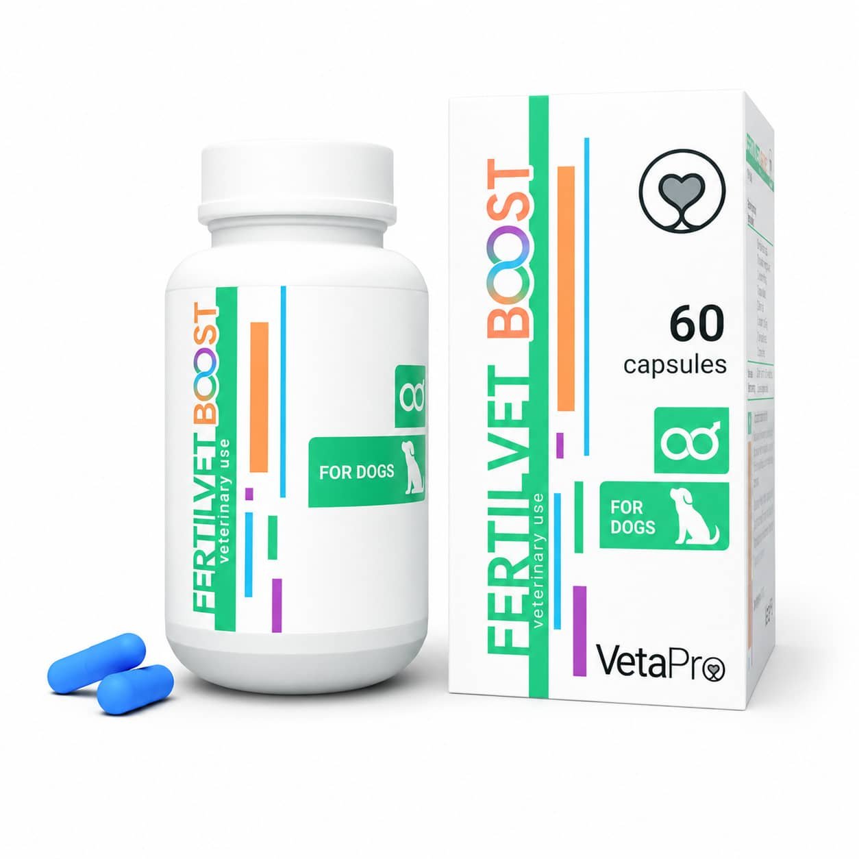 VetaPro Fertilvet Boost Dog vitamīni vaislas suņiem N60