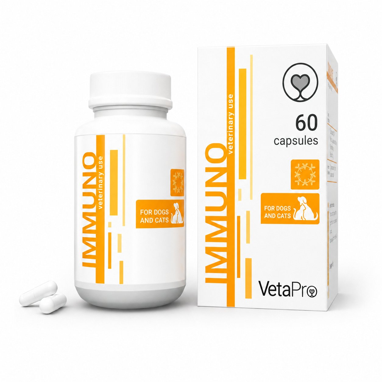 VetaPro Immuno kapsulas imunitātei suņiem un kaķiem N60