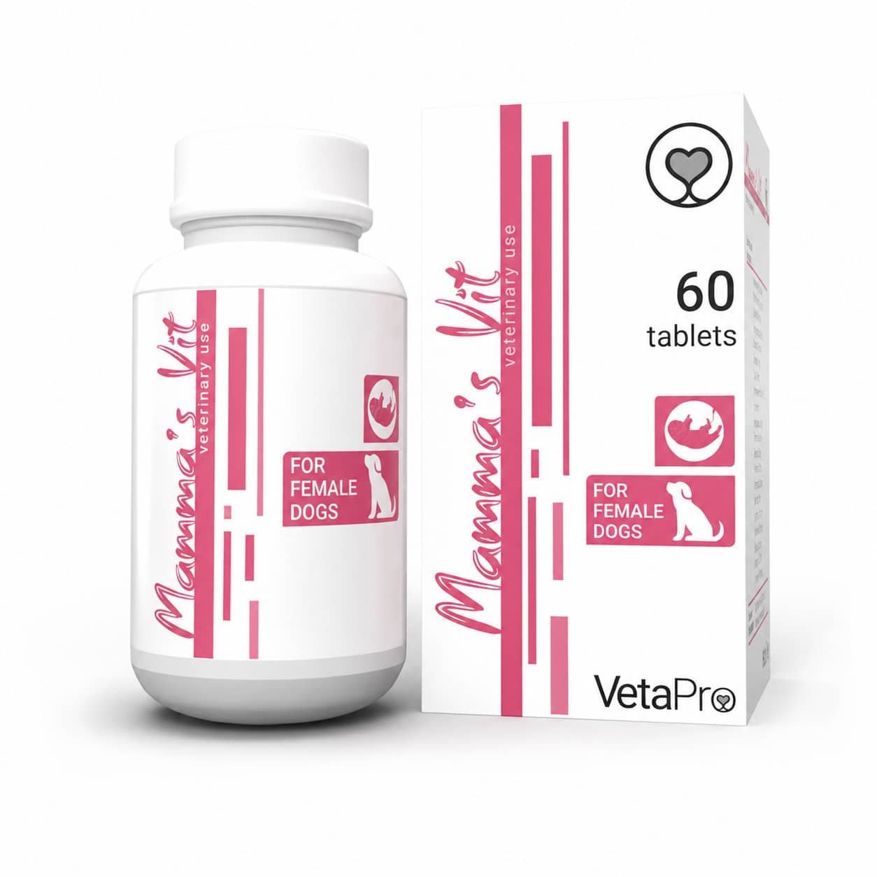 VetaPro Mamma's Vitamins Dog vitamīni grūsnām un barojošām kucēm N60