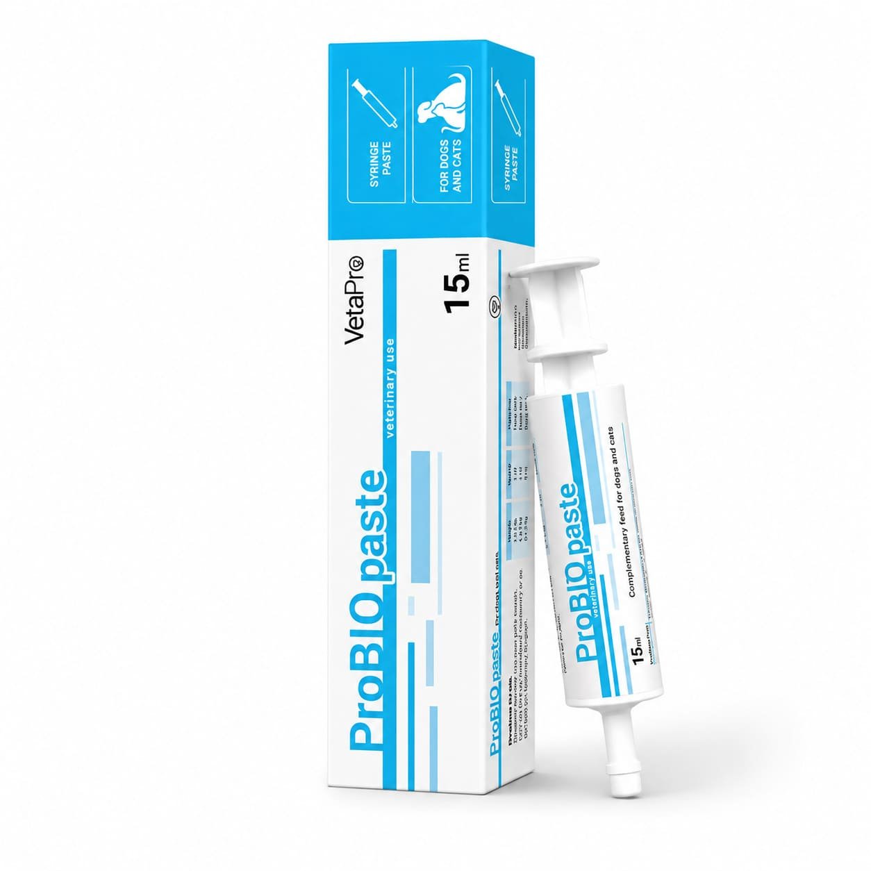 VetaPro Probio Pasta gremošanai suņiem un kaķiem 15 ml