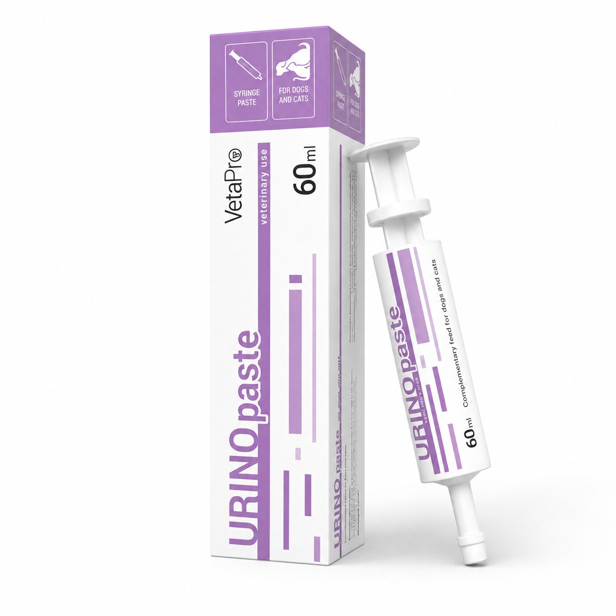 VetaPro Urino Pasta struvītu kontrolei suņiem un kaķiem 60 ml