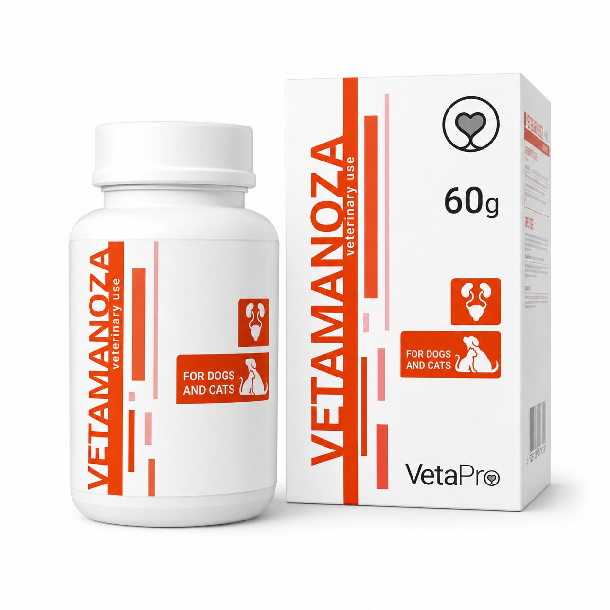 VetaPro Vetamanosa D-mannozes pulveris urīnpūslim suņiem un kaķiem 60 g