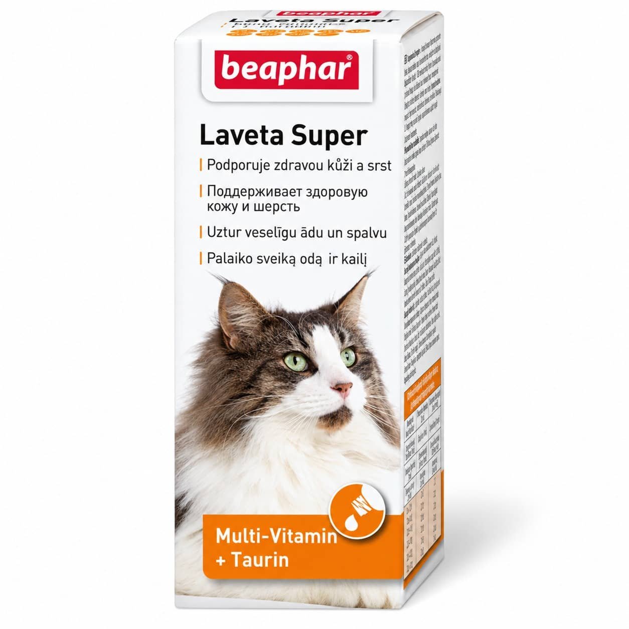 Beaphar Laveta Super For Cats vitamīni kaķiem ādai un apmatojumam 50 ml