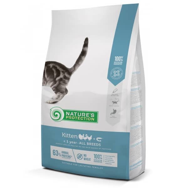 Nature's Protection Kitten barība kaķēniem ar mājputnu gaļu 2 kg