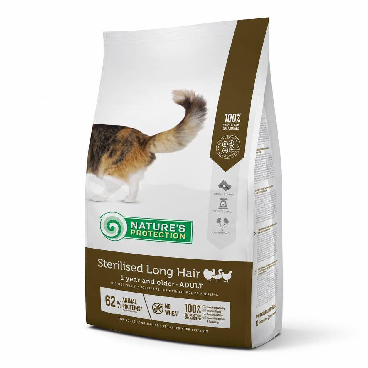 Nature's Protection Sterilised Long Hair barība sterilizētiem kaķiem ar garu spalvu 7 kg