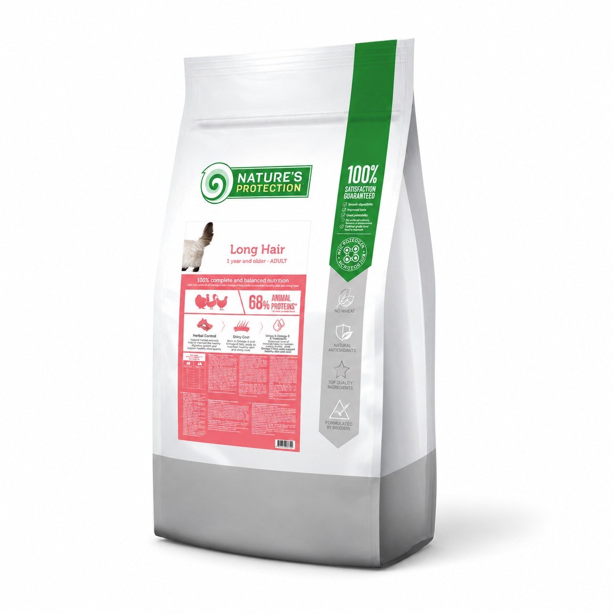 Nature's Protection Long Hair Adult barība kaķiem ar garu spalvu 18 kg