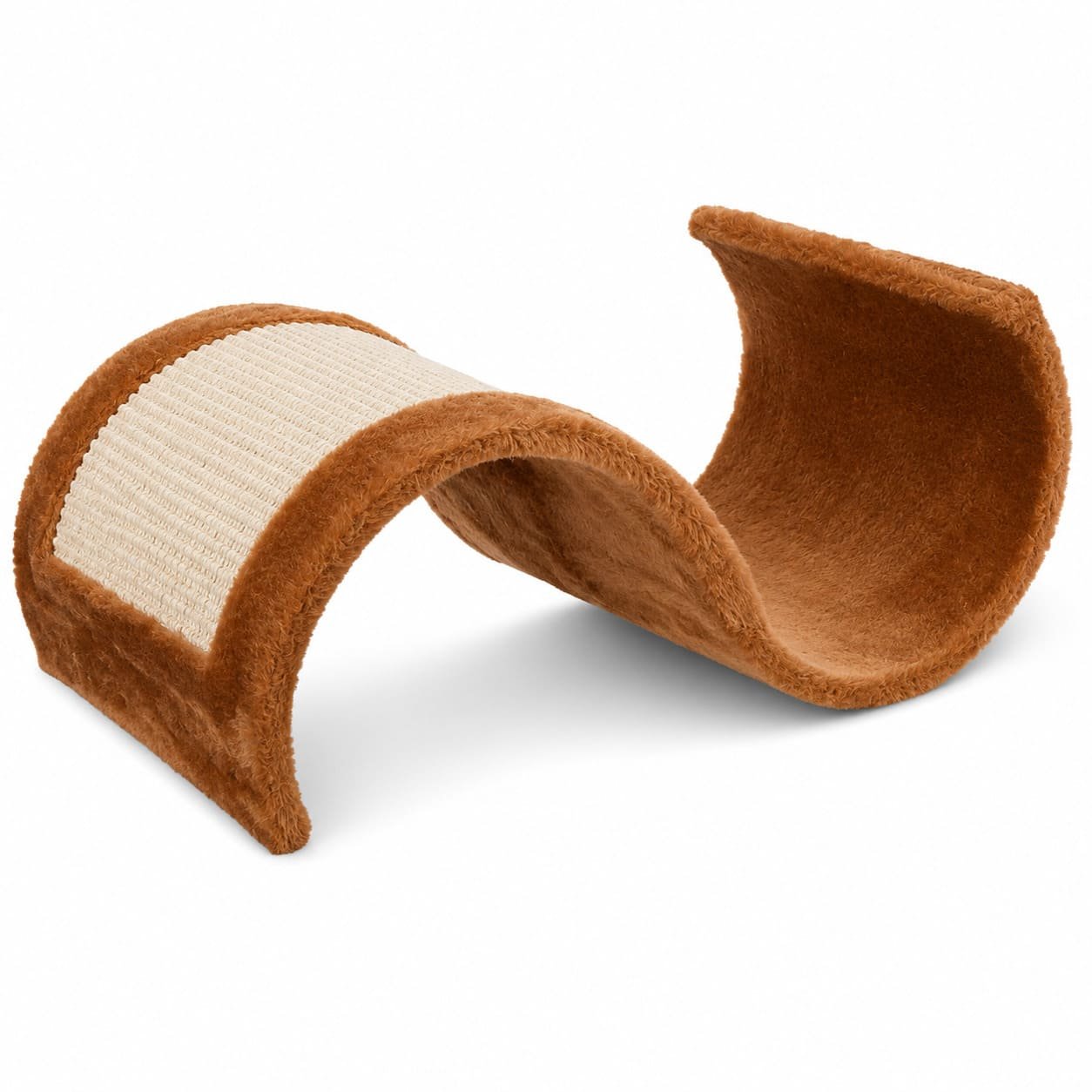 Trixie Wavy Scratching Wave sisala nagu asināmais un guļvieta kaķiem, brūns, 50 × 29 × 18 cm