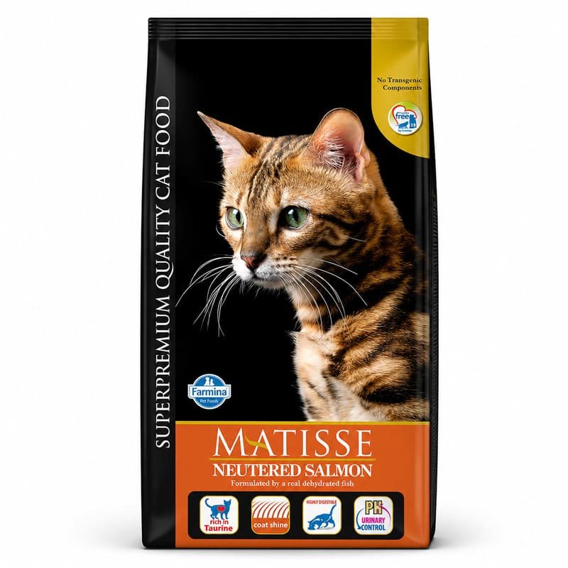 Farmina Matisse Neutered Salmon kaķu barība sterilizētiem kaķiem ar lasi un rīsiem 1.5 kg