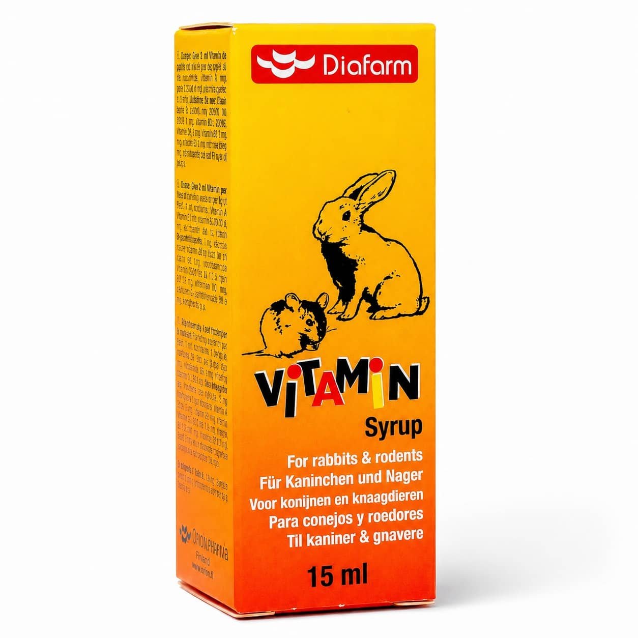 Diafarm Vitamin Syrup vitamīnu sīrups trušiem un grauzējiem 15 ml