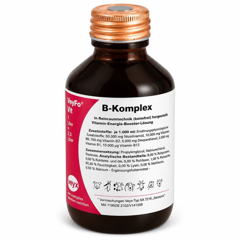 Veyfo B-Complex B grupas vitamīni suņiem, kaķiem un mājlopiem 100 ml