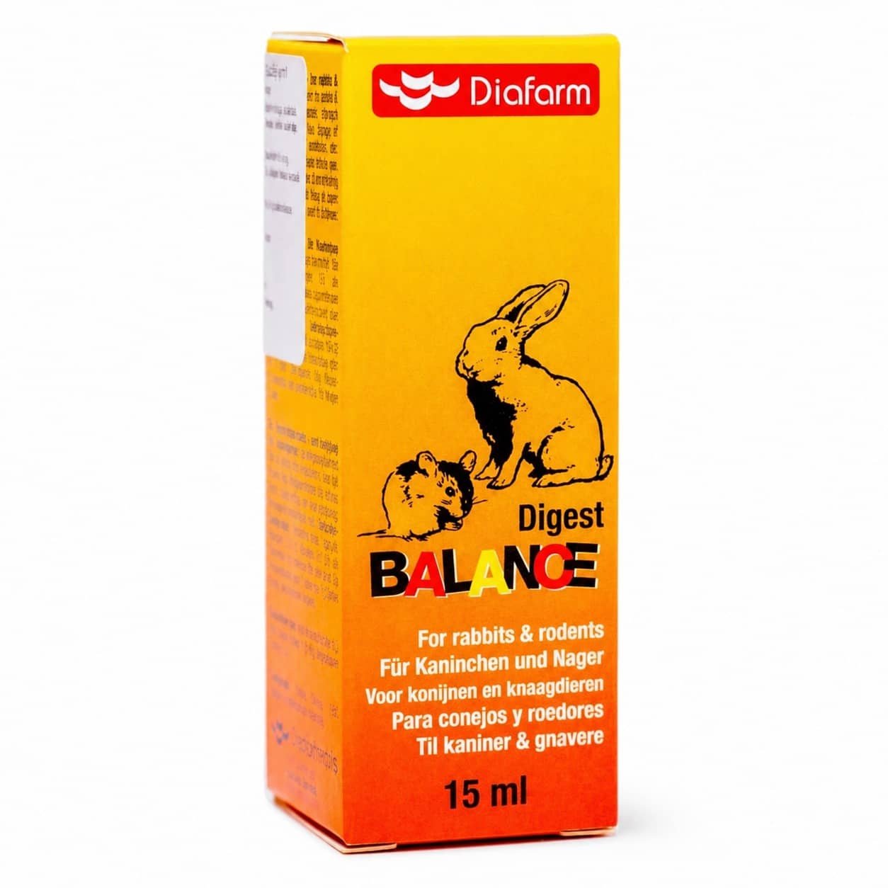 Diafarm Digest Balance šķīdums trušu un grauzēju gremošanai 15 ml