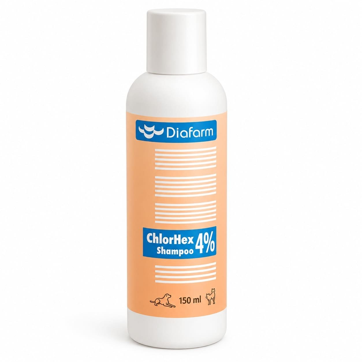 Diafarm Chlorhex 4% ārstnieciskais šampūns ar hlorheksidīnu suņiem un kaķiem 150 ml