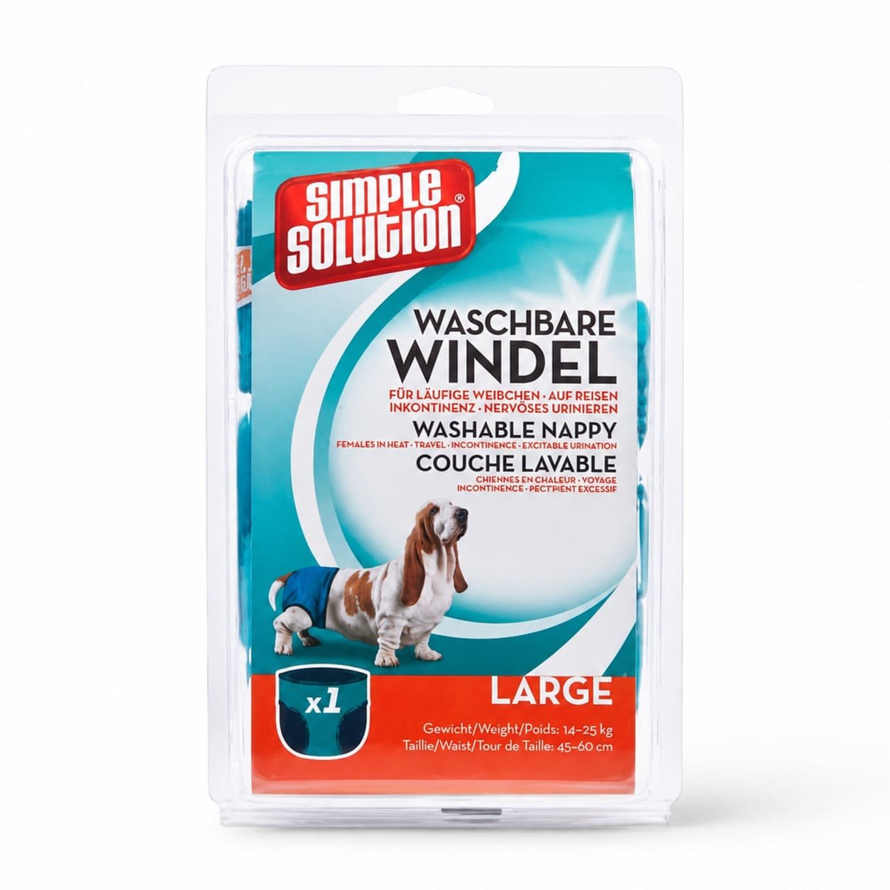 Simple Solution Washable Diaper mazgājamās autiņbiksītes suņiem L 45–68 cm N1