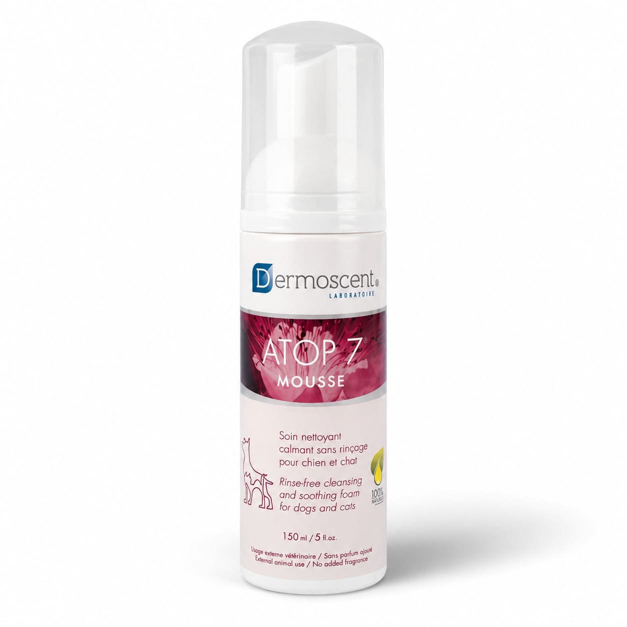 Dermoscent ATOP 7 putas sausai un jutīgai ādai suņiem un kaķiem 150 ml