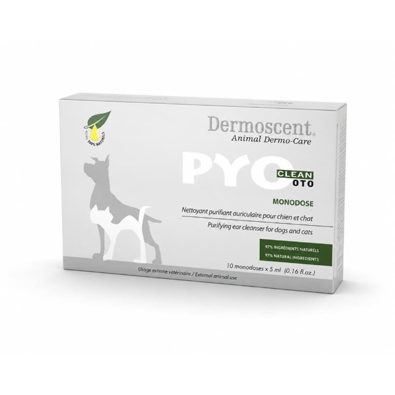 Dermoscent PYOclean OTO ausu tīrīšanas līdzeklis suņiem un kaķiem 5 ml N10