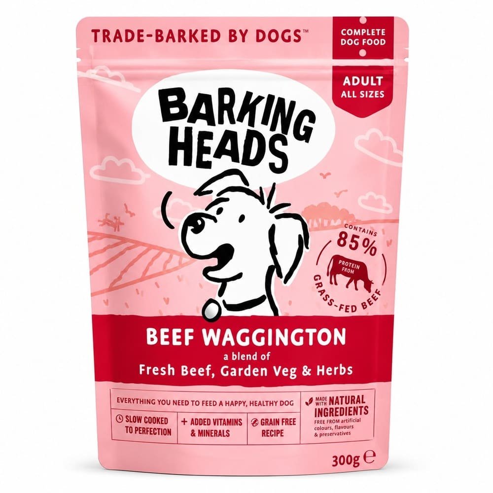 Barking Heads Beef Waggington konservi suņiem ar liellopu 300 g