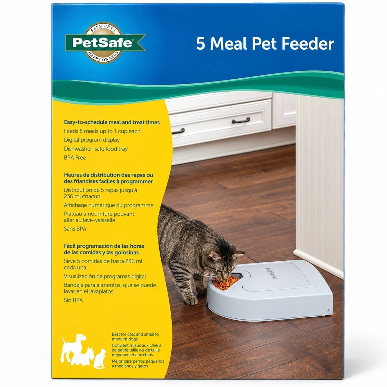PetSafe Eatwell automātiskā barotava suņiem un kaķiem 5 ēdienreizēm