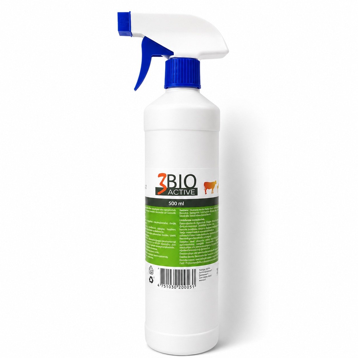 3BIO Active Repellent sprejs pret blusām un ērcēm suņiem un kaķiem 500 ml